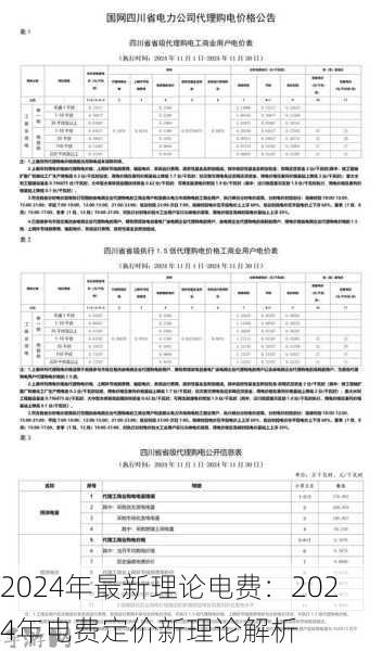 2024年最新理论电费：2024年电费定价新理论解析